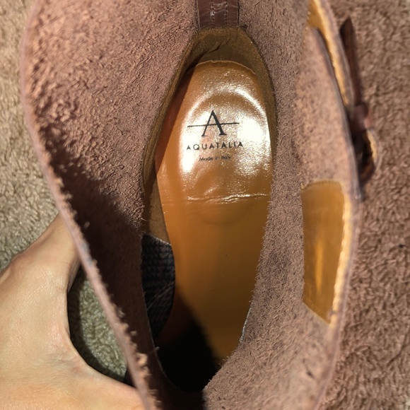 Aquatalia Evette Leather Pull-on Booties Size 9 - Picture 11 of 12